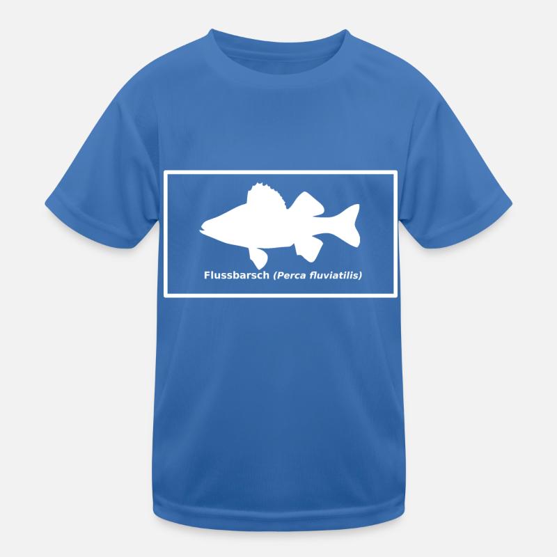 Barsch weiß lateinisch Kinder Funktions-T-Shirt