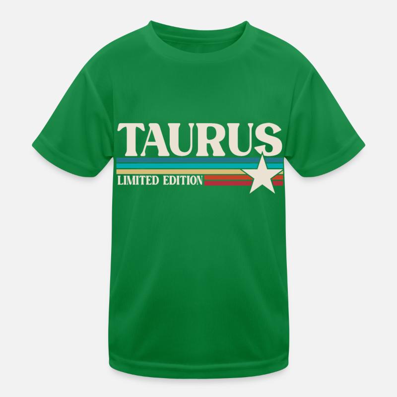 Sternzeichen Stier Kinder Funktions-T-Shirt