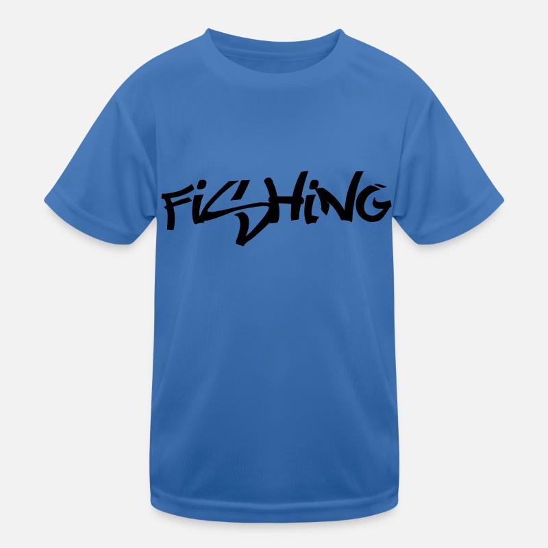 Fishing Kinder Funktions-T-Shirt