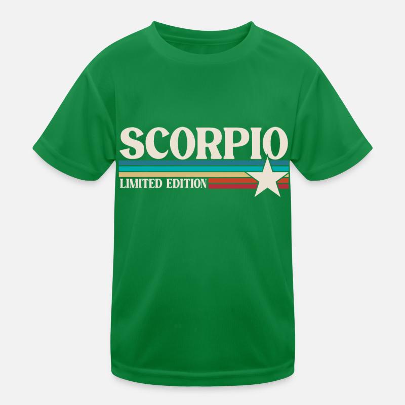 Sternzeichen Skorpion Kinder Funktions-T-Shirt