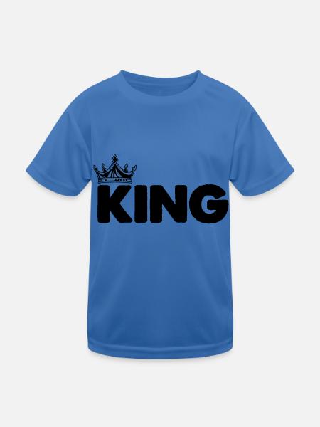 King - Kids Functional T-Shirt - royal blue - Front