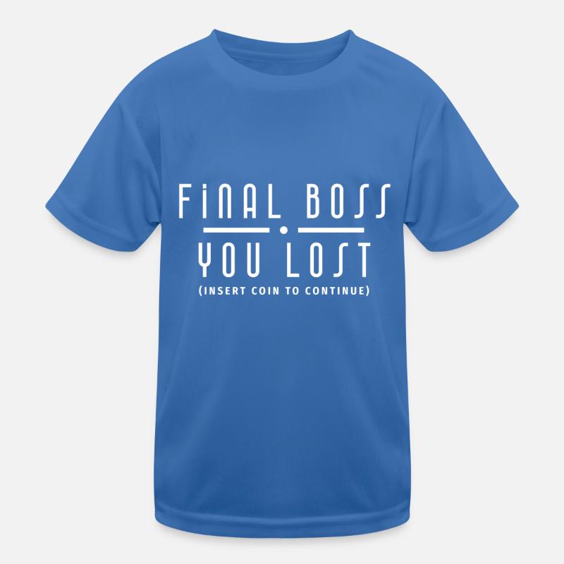 Final White Gamer Version - Kids Functional T-Shirt - royal blue