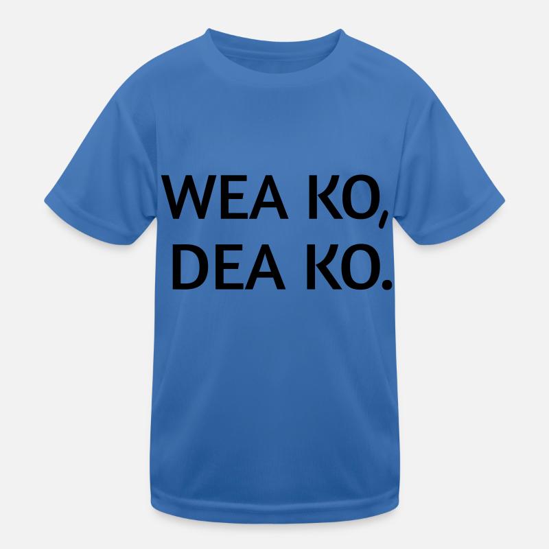 Wea ko dea ko - Kids Functional T-Shirt - royal blue