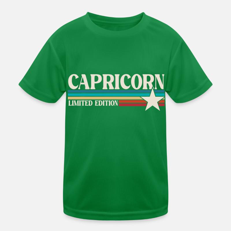 Sternzeichen Steinbock Kinder Funktions-T-Shirt
