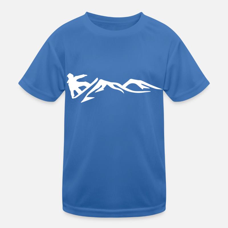 Snowboard Snowboarder Kinder Funktions-T-Shirt