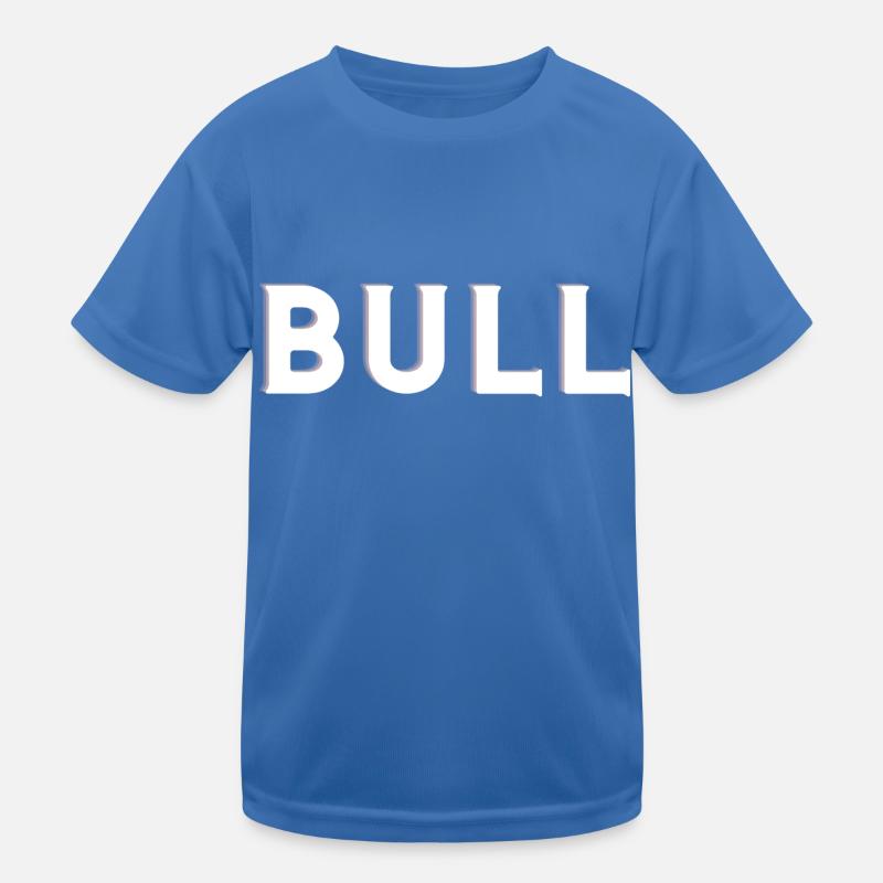 Taurus, Text,Logo Design, - Kids Functional T-Shirt - royal blue