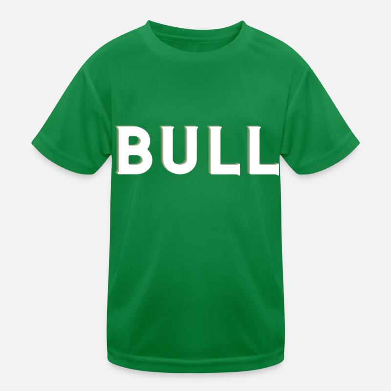 Stier, Text,Logo Design, Kinder Funktions-T-Shirt