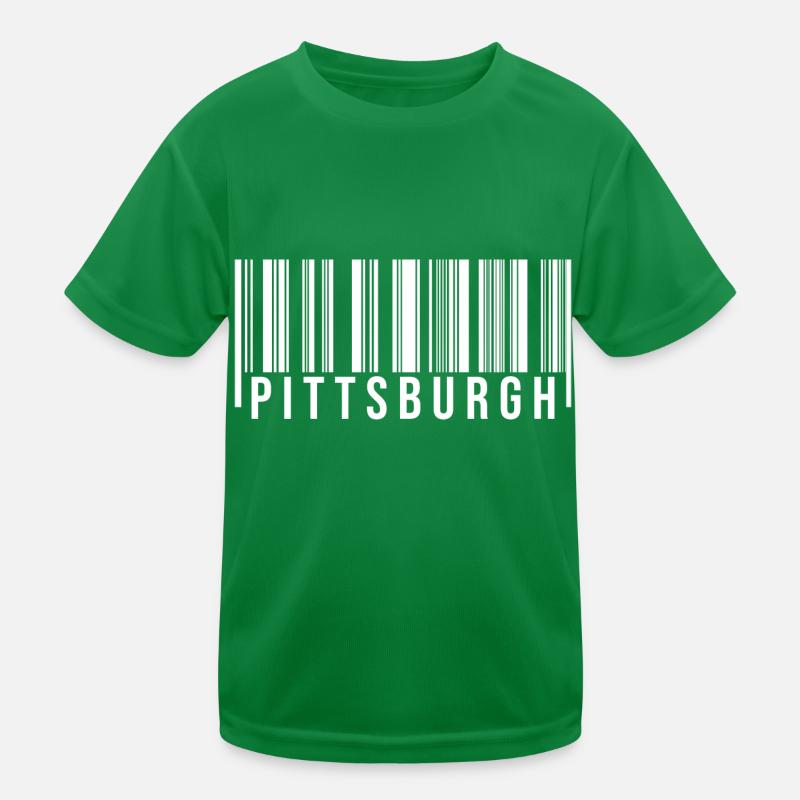 Pittsburgh Barcode Kids Functional T-Shirt