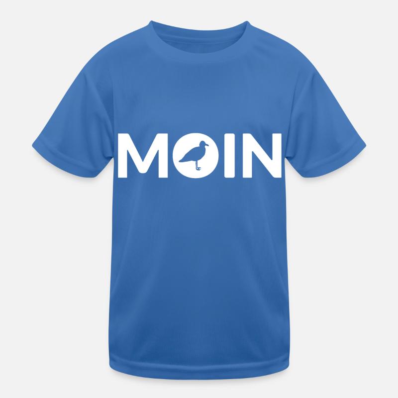 Moin Möwe Seemann Kinder Funktions-T-Shirt