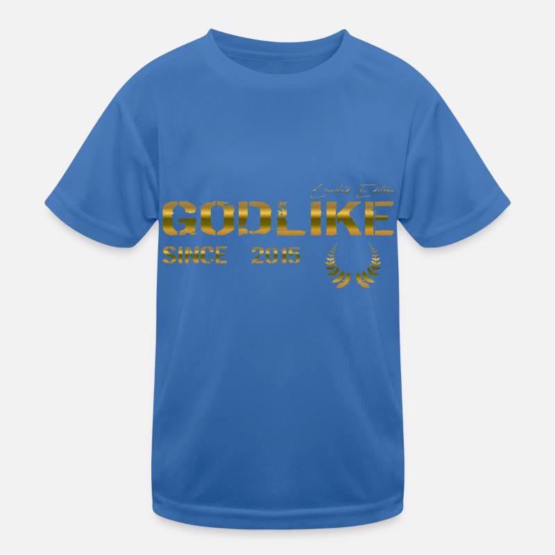 Godlike since 2015 Kinder Funktions-T-Shirt