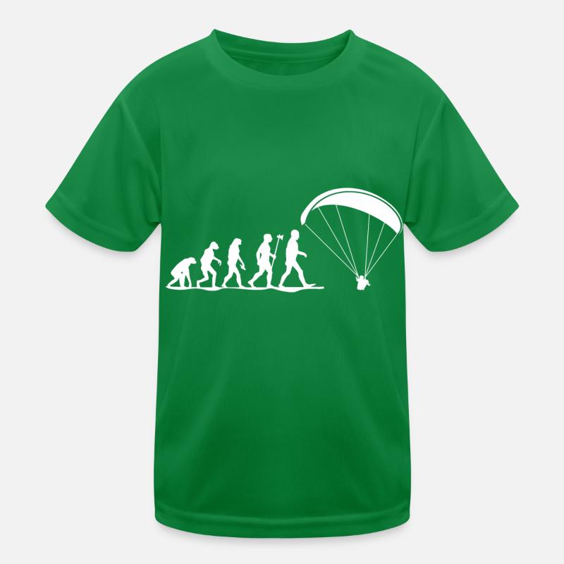 evolution paragliding gleitschirmfliegen Kinder Funktions-T-Shirt
