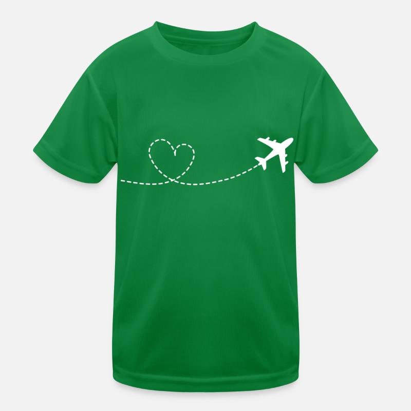 Avion avec arc de cœur T-shirt sport Enfant