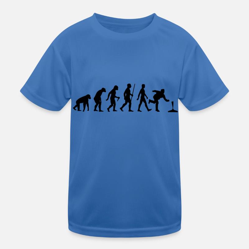 Evolution Stockschiessen Kinder Funktions-T-Shirt