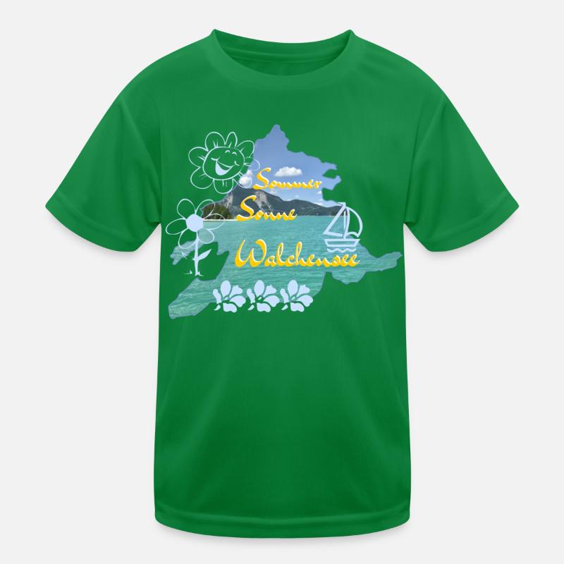 Summer Sun Walchensee Kids Functional T-Shirt