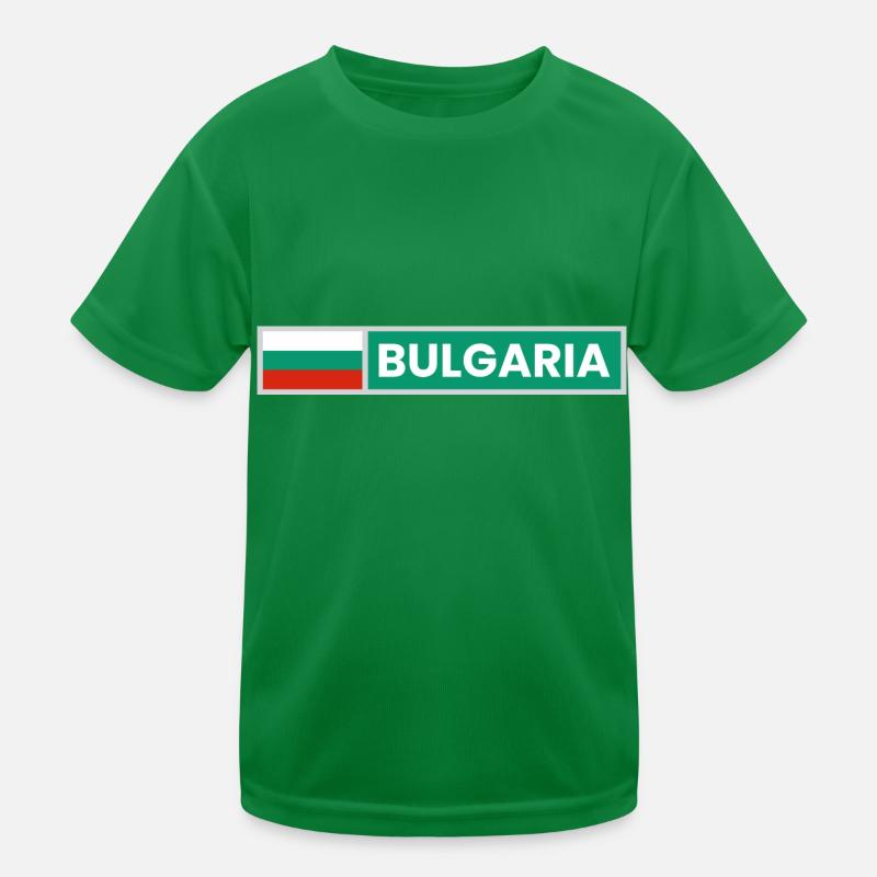 Bulgaria Flag Kids Functional T-Shirt