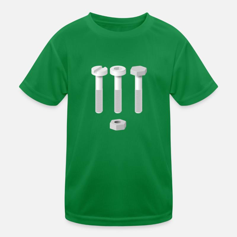 Screws and nuts Kids Functional T-Shirt