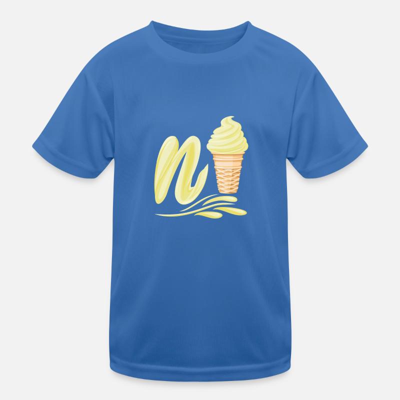 N'ice Softeis-Emoji mit Buchstaben N Vanille Kinder Funktions-T-Shirt