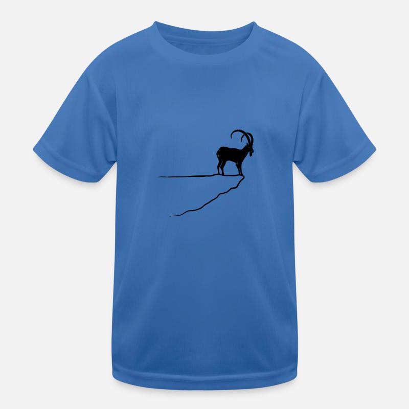 ibex capricorn alpine the alps bavaria mountains Kids Functional T-Shirt