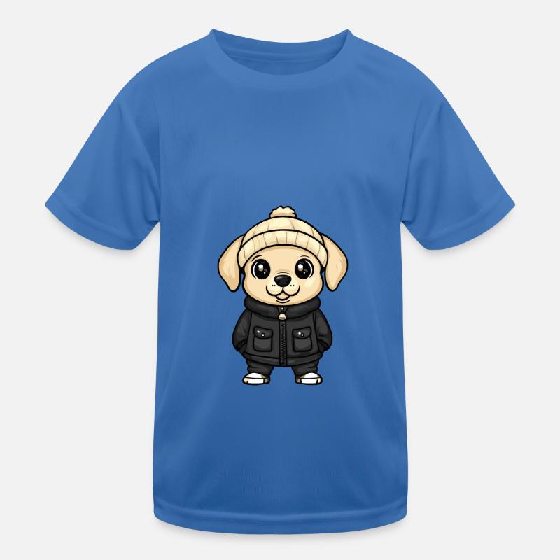 Labrador Hund Winter Kinder Funktions-T-Shirt
