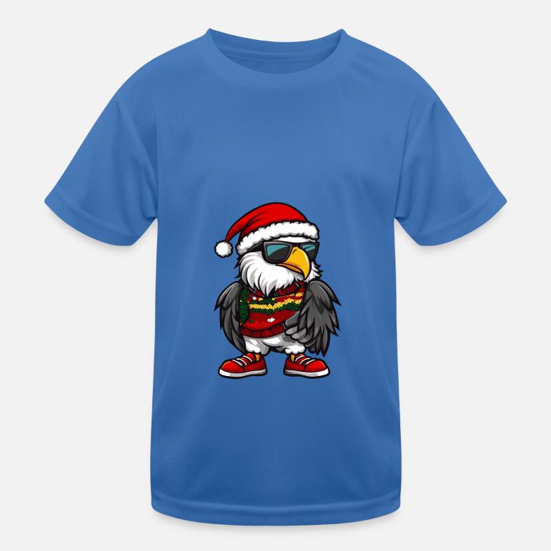 Eagle Christmas X-Mas Kids Functional T-Shirt