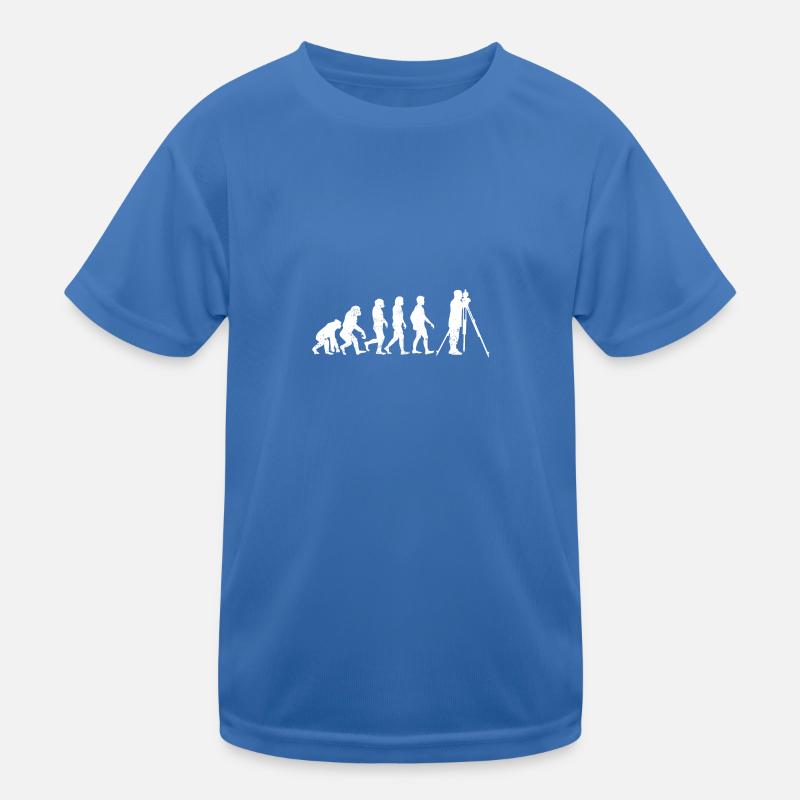 Landvermesser evolution vermesser geschenk beruf - Kinder Funktions-T-Shirt - Königsblau