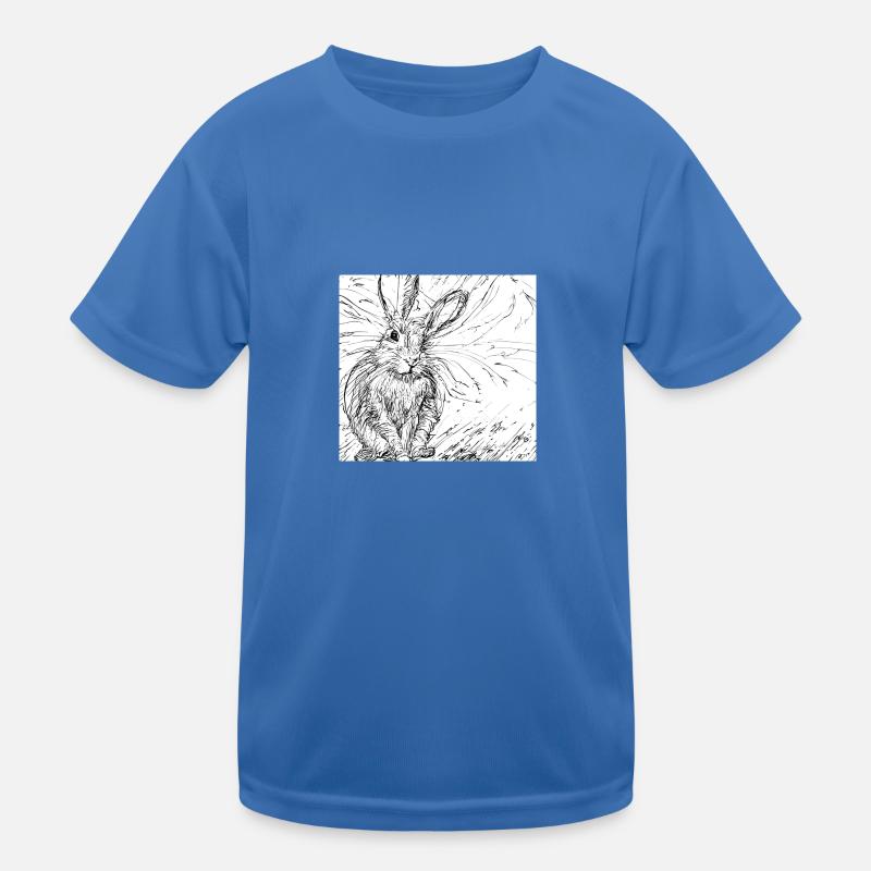 Drawn hare Kids Functional T-Shirt