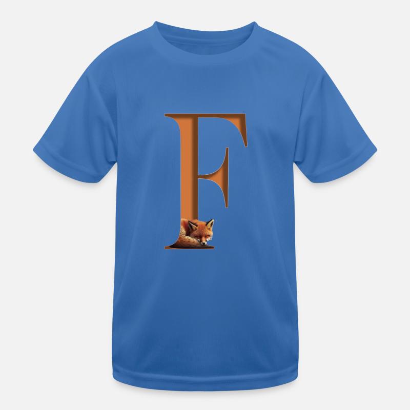 Buchstabe f, Fuchs Kinder Funktions-T-Shirt