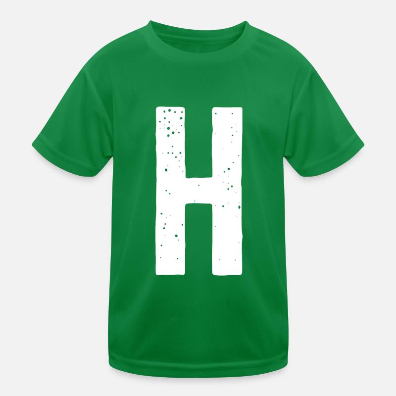 H-Buchstabe Kinder Funktions-T-Shirt