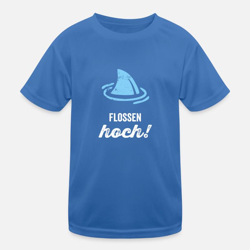 Flossen Hoch! Kinder Funktions-T-Shirt