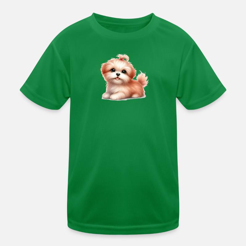 Cute dog Kids Functional T-Shirt