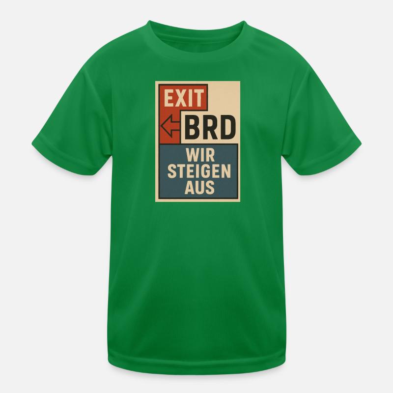 Vintage Protest Poster Block Typography Kids Functional T-Shirt