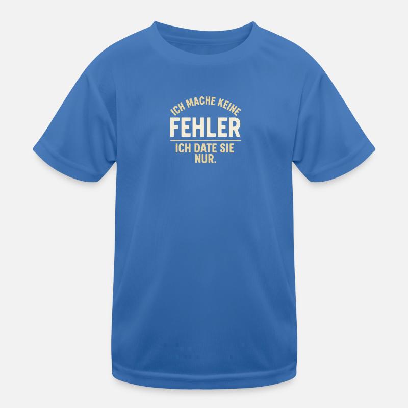 I'm Just Dating Them – Error Topic - Kids Functional T-Shirt - royal blue