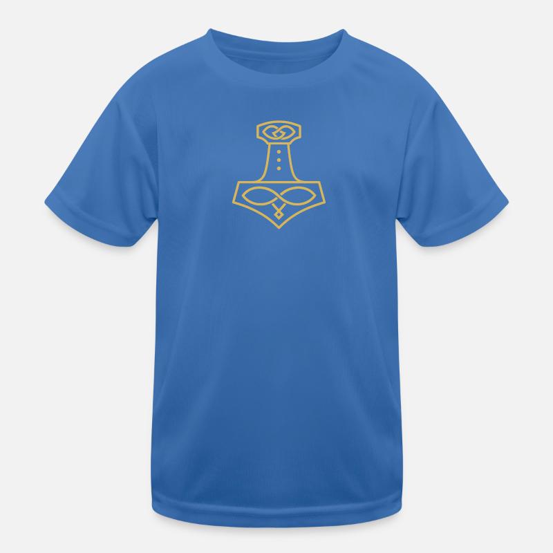 Thor’s Hammer Mjölnir – Edles nordisches Symbol Kinder Funktions-T-Shirt