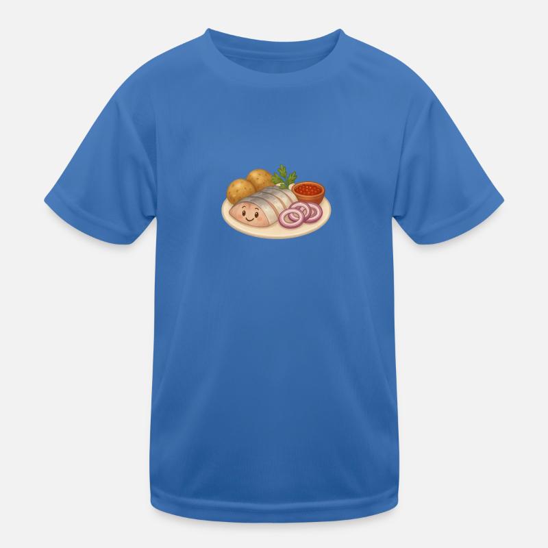 Herring with potatoes Kids Functional T-Shirt