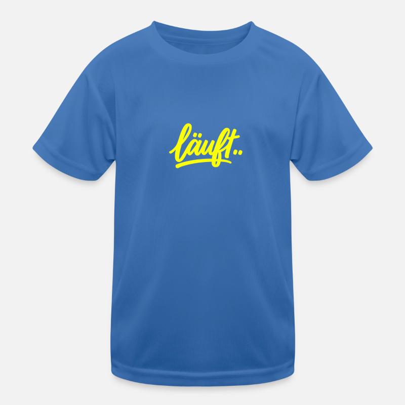 Running.. Neon - Kids Functional T-Shirt - royal blue
