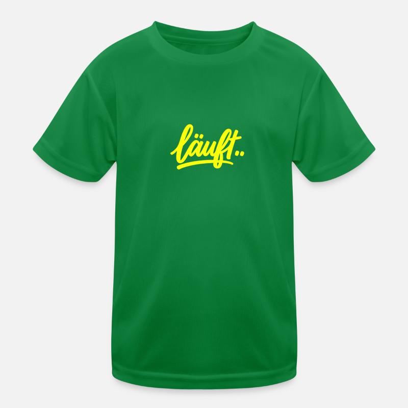 Läuft.. Neon Kinder Funktions-T-Shirt