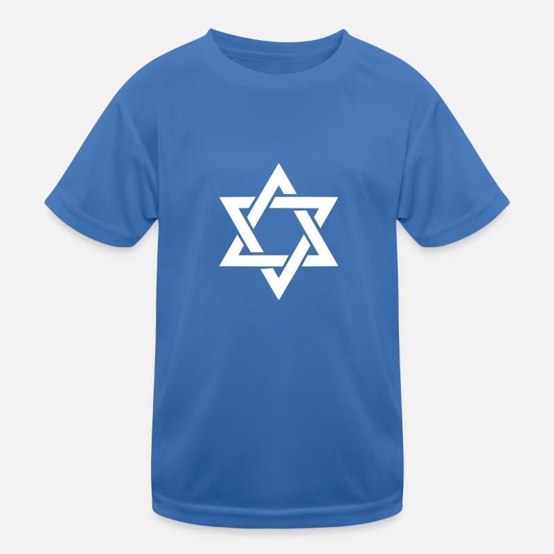 Davidstern Kinder Funktions-T-Shirt