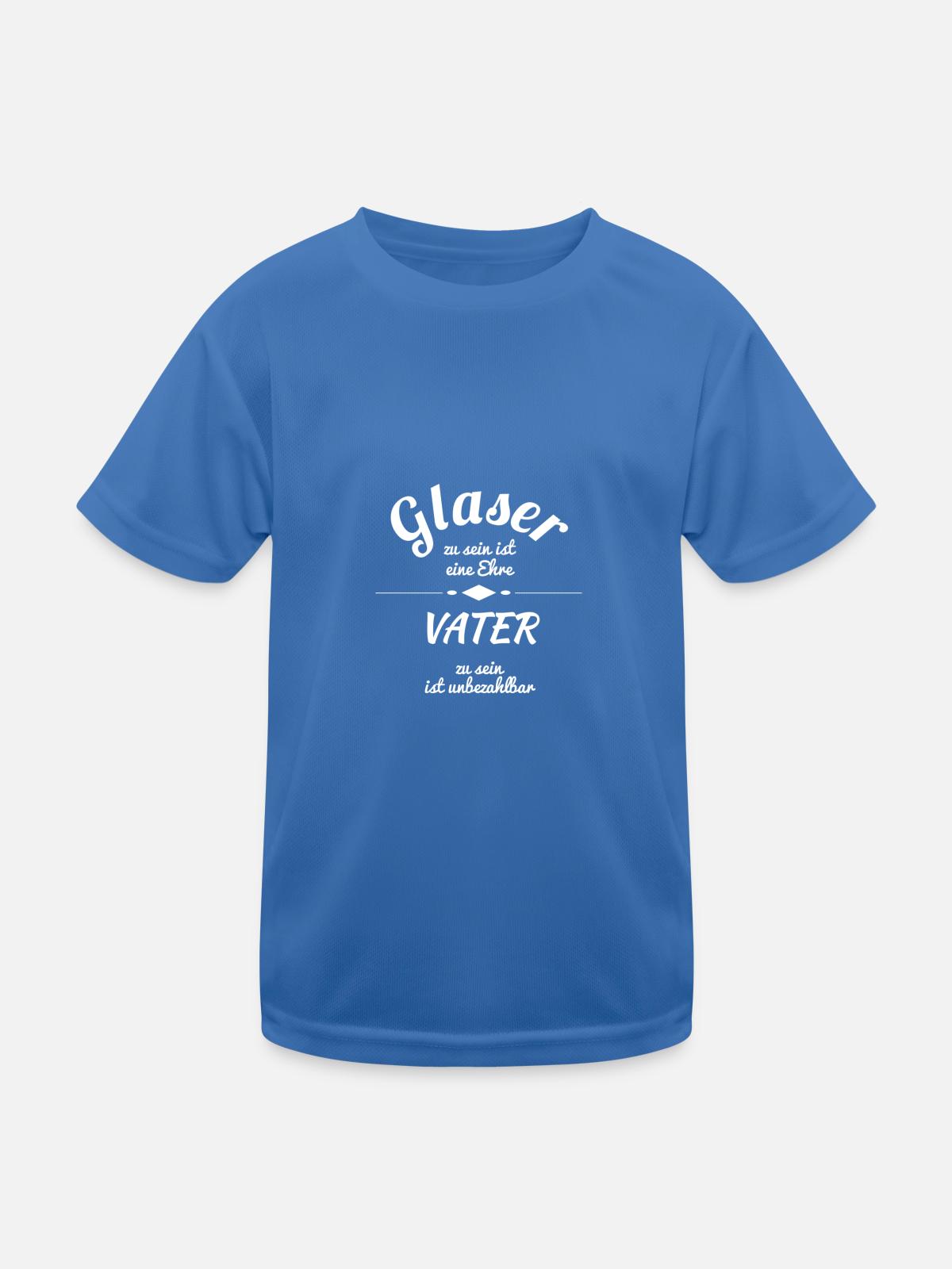 Glaser - Kinder Funktions-T-Shirt - Königsblau - Vorne