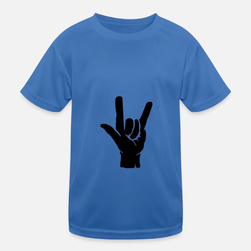 Rock Music Hand Kids Functional T-Shirt