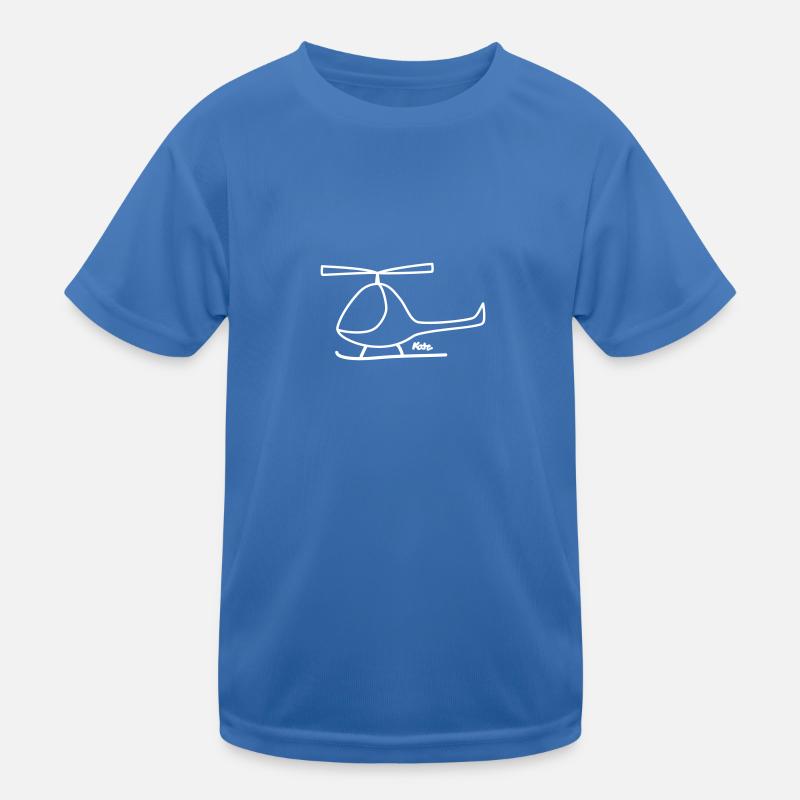 hubschrauber_final - Kids Functional T-Shirt - royal blue