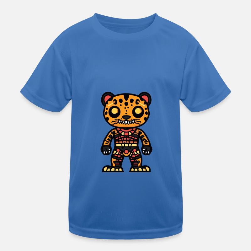 Leopard Halloween Comic Zombie Kinder Funktions-T-Shirt