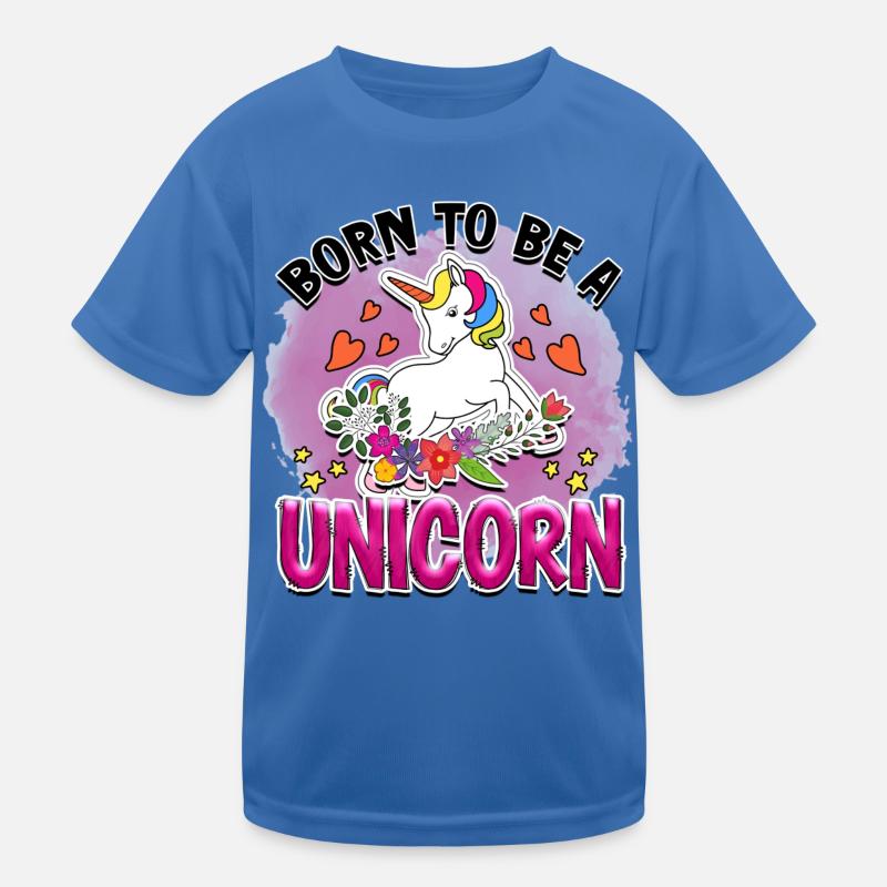 Né pour être une licorne T-shirt sport Enfant