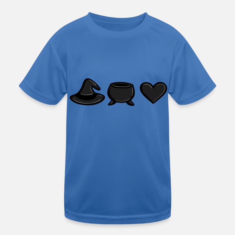 Amour du chaudron de sorcière (noir) T-shirt sport Enfant