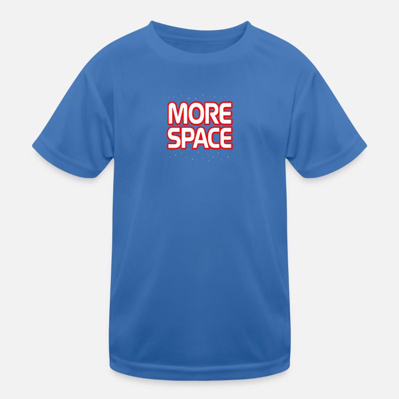 More Space Neon Text Kids Functional T-Shirt