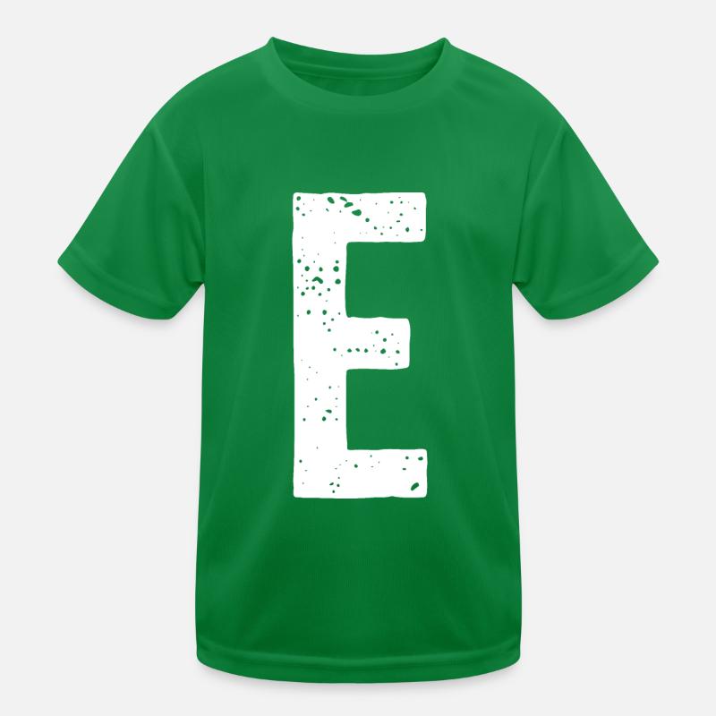 Lettre E T-shirt sport Enfant