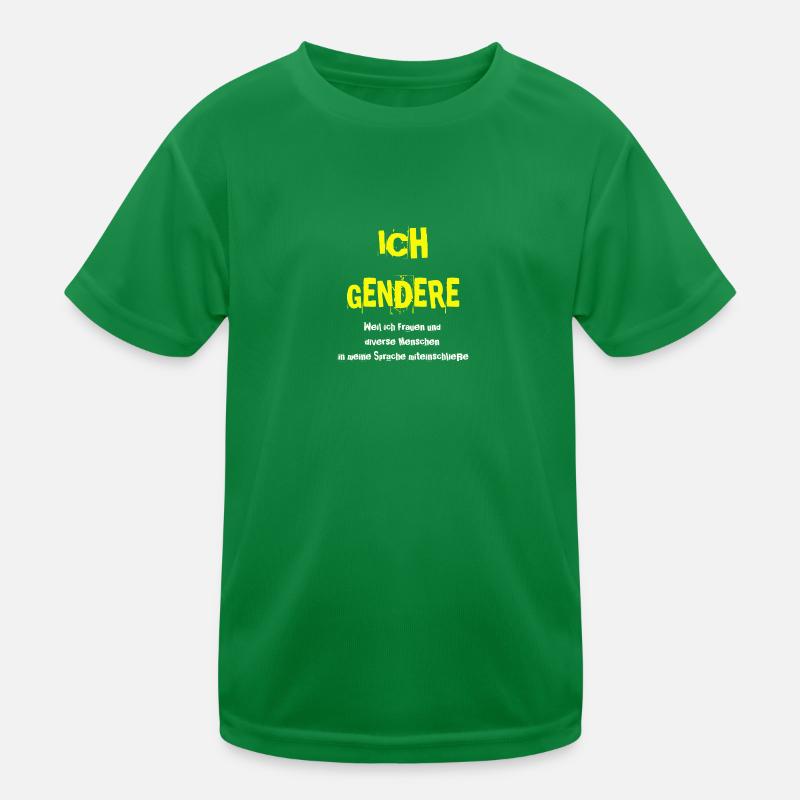 I Gendere Gift Idea Gendering Language Gender Kids Functional T-Shirt