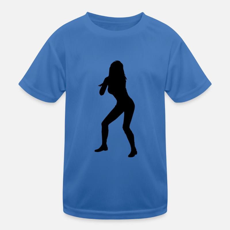 Frau Körper Silhouette Vektor-Design Kinder Funktions-T-Shirt