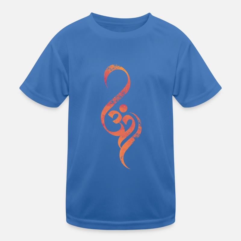 Om yoga art Kids Functional T-Shirt
