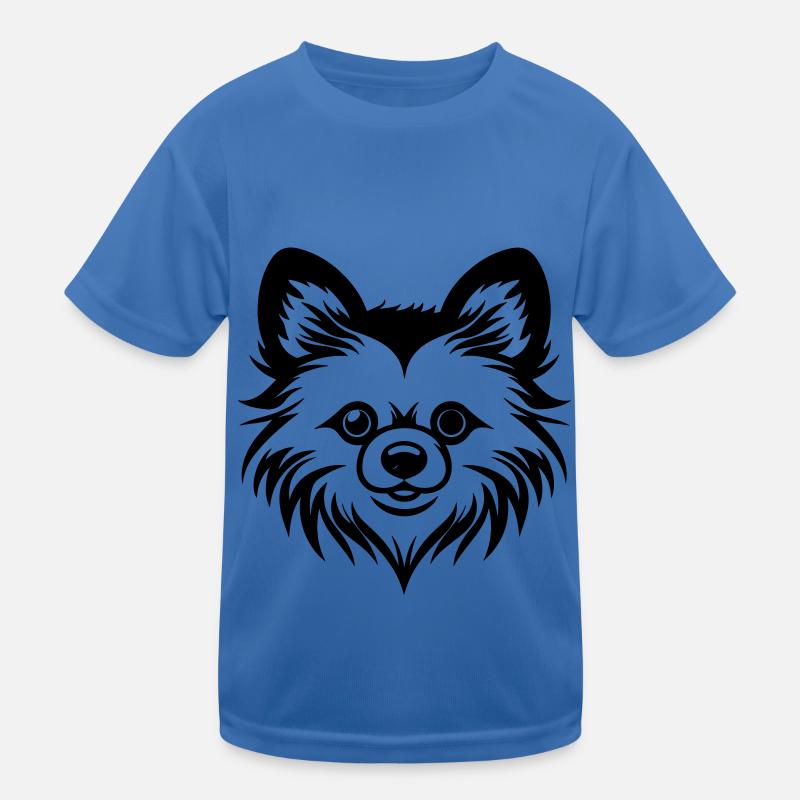 Pomeranian Dog Head Kids Functional T-Shirt