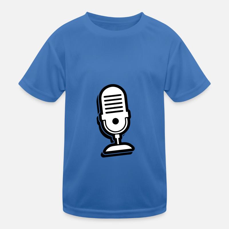 Microphone icon Kids Functional T-Shirt